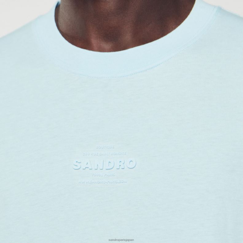 jp Sandro Paris 男性 ラバーロゴTシャツ 一色 20D4B804 衣服